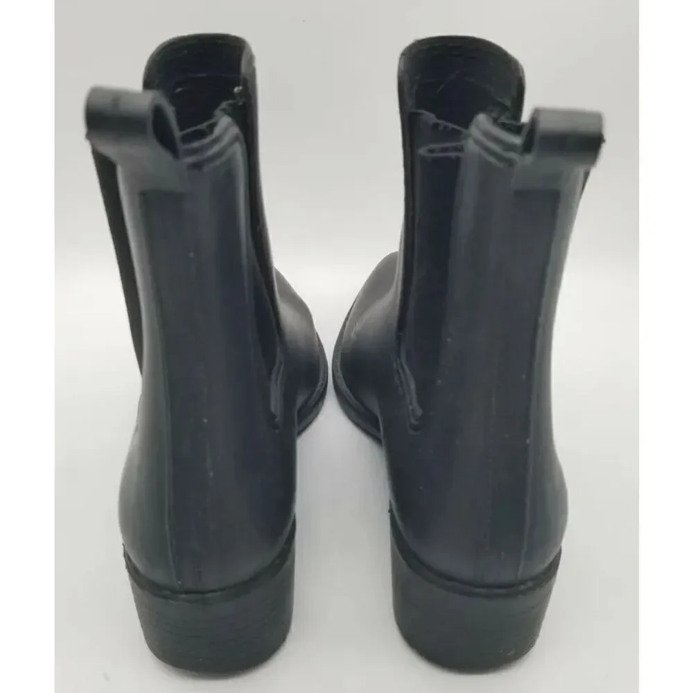 Jeffrey Campbell Boots Women 6 Havana Matte Black Waterproof Pointed Toe Booties